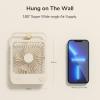 imageJISULIFE Desk Fan Battery Rechargable Fan180Foldable Portable Personal Fan 4 Speeds Adjustable for Home Office Travel OutdoorPinkBrown