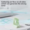imageJISULIFE Desk Fan Battery Rechargable Fan180Foldable Portable Personal Fan 4 Speeds Adjustable for Home Office Travel OutdoorPinkGreen