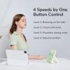 imageJISULIFE Desk Fan Battery Rechargable Fan180Foldable Portable Personal Fan 4 Speeds Adjustable for Home Office Travel OutdoorPinkGreen