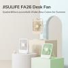 imageJISULIFE Desk Fan Battery Rechargable Fan180Foldable Portable Personal Fan 4 Speeds Adjustable for Home Office Travel OutdoorPinkGreen