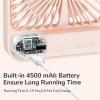 imageJISULIFE Desk Fan Battery Rechargable Fan180Foldable Portable Personal Fan 4 Speeds Adjustable for Home Office Travel OutdoorPinkPink