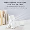 imageJISULIFE Desk Fan Battery Rechargable Fan180Foldable Portable Personal Fan 4 Speeds Adjustable for Home Office Travel OutdoorPinkWhite