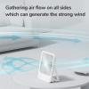 imageJISULIFE Desk Fan Battery Rechargable Fan180Foldable Portable Personal Fan 4 Speeds Adjustable for Home Office Travel OutdoorPinkWhite