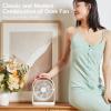 imageJISULIFE Desk Fan Small Portable Battery Operated Desktop and 4000mAh USB Rechargeable Electric Table Fan with 4 Speeds Max 15 Hrs Strong Airflow Ultra Quiet for OfficeRoomTravelGreenWhite