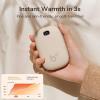 imageJISULIFE Hand Warmer Rechargeable Electric Reusable Power Bank Pocket Gadget with LED Display Portable Heater Fast Heating HandWarmers for Outdoors Skiing Hunting Camping Golf Warm Gifts5400mAh