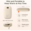 imageJISULIFE Hand Warmers Rechargeable with 9000mAh Backup Power Bank Electric Hand Heater Battery Operated Hand Warmer Ideal Gifts for WomenHerGirlsMenCampingFishingHuntingWarm White