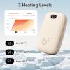 imageJISULIFE Hand Warmers Rechargeable with 9000mAh Backup Power Bank Electric Hand Heater Battery Operated Hand Warmer Ideal Gifts for WomenHerGirlsMenCampingFishingHuntingWarm White