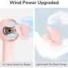 imageJISULIFE Handheld Fan 4000mAh Portable Small and Personal USB Rechargeable Pocket 416H Working Time Battery Operated Hand Fan with 3 Speeds for OutdoorTravel Summer Gift for Women MenPinkPink