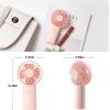 imageJISULIFE Handheld Fan 4000mAh Portable Small and Personal USB Rechargeable Pocket 416H Working Time Battery Operated Hand Fan with 3 Speeds for OutdoorTravel Summer Gift for Women MenPinkPink