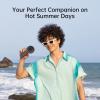imageJISULIFE Handheld Fan Life45Speed Turbo Wind Pro5000mAh Portable Rechargeable Fan with LED Display Powerful Motor Summer Essentials for TravelBeachVacationMakeupConcertsCruiseBlackBlack