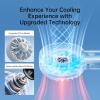 imageJISULIFE Handheld Fan Life45Speed Turbo Wind Pro5000mAh Portable Rechargeable Fan with LED Display Powerful Motor Summer Essentials for TravelBeachVacationMakeupConcertsCruiseBlackGrey