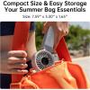 imageJISULIFE Handheld Fan Life7  Ultimate Flexibility HighPower Motor LED Display 195 Hrs Cooling 5000mAh Rechargeable 5Speed Foldable Design 3IN1 Portable Fan for Travel Cruise BeachBlackGrey