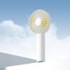 imageJISULIFE Handheld Mini Fan Portable and Small with 3 Speeds USB Rechargeable Battery Operate for Outdoor Indoor Makeup Commute Office Travel Concerts Gifts for Women Men BeigeWhite