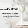 imageJISULIFE Handheld Mini Fan Portable and Small with 3 Speeds USB Rechargeable Battery Operate for Outdoor Indoor Makeup Commute Office Travel Concerts Gifts for Women Men BeigeWhite