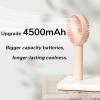 imageJISULIFE Handheld Mini Fan Portable and Small with 3 Speeds USB Rechargeable Battery Operate for Outdoor Indoor Makeup Commute Office Travel Concerts Gifts for Women Men BeigePink