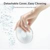 imageJISULIFE Handheld Portable Fan 20H Max Cooling Time Mini Hand Fan 4000mAh USB Rechargeable Personal Fan Battery Operated Small Fan with 3 Speeds for TravelCommuteMakeupOfficePinkWhite