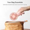 imageJISULIFE Handheld Portable Fan 20H Max Cooling Time Mini Hand Fan 4000mAh USB Rechargeable Personal Fan Battery Operated Small Fan with 3 Speeds for TravelCommuteMakeupOfficePinkPink