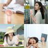 imageJISULIFE Handheld Portable Fan 20H Max Cooling Time Mini Hand Fan 4000mAh USB Rechargeable Personal Fan Battery Operated Small Fan with 3 Speeds for TravelCommuteMakeupOfficePinkPink