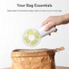 imageJISULIFE Handheld Portable Fan 20H Max Cooling Time Mini Hand Fan 4000mAh USB Rechargeable Personal Fan Battery Operated Small Fan with 3 Speeds for TravelCommuteMakeupOfficePinkWhite