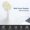 imageJISULIFE Handheld Portable Fan 20H Max Cooling Time Mini Hand Fan 4000mAh USB Rechargeable Personal Fan Battery Operated Small Fan with 3 Speeds for TravelCommuteMakeupOfficePinkWhite