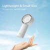 imageJISULIFE Handheld Portable Turbo Fan 16H Max Cooling Time 4000mAh USB Rechargeable Personal Battery Operated Mini Small Pocket Fan with 5 Speeds for TravelOutdoorVacationConcerts  BrownWhite