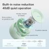 imageJISULIFE Handheld Portable Turbo Fan 16H Max Cooling Time 4000mAh USB Rechargeable Personal Battery Operated Mini Small Pocket Fan with 5 Speeds for TravelOutdoorVacationConcerts  BrownGreen