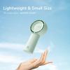 imageJISULIFE Handheld Portable Turbo Fan 16H Max Cooling Time 4000mAh USB Rechargeable Personal Battery Operated Mini Small Pocket Fan with 5 Speeds for TravelOutdoorVacationConcerts  BrownGreen
