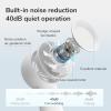 imageJISULIFE Handheld Portable Turbo Fan 16H Max Cooling Time 4000mAh USB Rechargeable Personal Battery Operated Mini Small Pocket Fan with 5 Speeds for TravelOutdoorVacationConcerts  BrownWhite