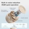 imageJISULIFE Handheld Portable Turbo Fan 16H Max Cooling Time 4000mAh USB Rechargeable Personal Battery Operated Mini Small Pocket Fan with 5 Speeds for TravelOutdoorVacationConcerts  BrownBrown