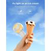 imageJISULIFE Mini Fan Battery Operated Handheld with 2000 mAh or USB Powered Personal Fan3 SpeedsEnhanced Airflow Rechargeable Quiet Pocket for HomeOutdoorWhiteWhite
