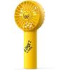 imageJISULIFE Mini Fan Battery Operated Handheld with 2000 mAh or USB Powered Personal Fan3 SpeedsEnhanced Airflow Rechargeable Quiet Pocket for HomeOutdoorWhiteYellow