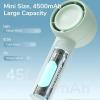 imageJISULIFE Mini Portable FanBladeless Safe Design Powerful Turbo Handheld Fan with 3 Speeds USB Rechargeable Small Pocket Design for TravelLash Gifts For GirlsWomenGreen