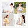 imageJISULIFE Mini Portable FanBladeless Safe Design Powerful Turbo Handheld Fan with 3 Speeds USB Rechargeable Small Pocket Design for TravelLash Gifts For GirlsWomenBrown