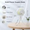 imageJISULIFE Mini Stroller Fan 4000mAh Battery Operated with 4 Speeds Rechargeable 720Rotatable Clip on for Baby CarseatCribGolf CartTreadmill GreenWhite