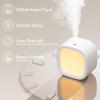 imageJISULIFE Personal Mini Humidifier Rechargeable Night Light Small Humidifier Wireless 280ml Air Humidifiers for Baby Quiet Portable Desk Humidifier Easy Clean for Plant Office Travel  White
