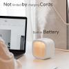 imageJISULIFE Personal Mini Humidifier Rechargeable Night Light Small Humidifier Wireless 280ml Air Humidifiers for Baby Quiet Portable Desk Humidifier Easy Clean for Plant Office Travel  White