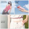 imageJISULIFE Portable Handheld Fan Life9 Turbo Power High Speed Air 18H Max Cooling Time 5 Gear Wind 5000mAh Rechargeable Mini Pocket Design Personal Fan for Travel Concerts Camping Makeup  BlackPink