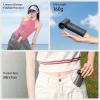 imageJISULIFE Portable Handheld Fan Life9 Turbo Power High Speed Air 18H Max Cooling Time 5 Gear Wind 5000mAh Rechargeable Mini Pocket Design Personal Fan for Travel Concerts Camping Makeup  BlackBlack