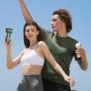 imageJISULIFE Portable Handheld FanSpeed1100 Adjustable Turbo Mini Fan5000mAh Battery Rechargeable Personal Fan with Metal BodyDigital DisplayGifts for Women Men TravelCampingOutdoorGreyWhite