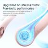 imageJISULIFE Portable Neck Fan Hands Free Bladeless Fan 5 Speeds 4000 mAh Battery Operated Wearable Personal Fan Twistable Rechargeable Gift for Women MenDark GreenPink