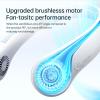 imageJISULIFE Portable Neck Fan Hands Free Bladeless Fan 5 Speeds 4000 mAh Battery Operated Wearable Personal Fan Twistable Rechargeable Gift for Women MenDark GreenGrey