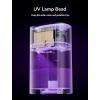 imageJISULIFE Small Desk Humidifier 1L Cool Mist Air Humidifier for Baby Bedroom Home and Office UV Ionization Lamp Water Leakproof 3 Timer Options ampamp 2 Mist Levels Whisper Quiet Auto Off  White
