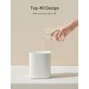 imageJISULIFE Small Desk Humidifier 1L Cool Mist Air Humidifier for Baby Bedroom Home and Office UV Ionization Lamp Water Leakproof 3 Timer Options ampamp 2 Mist Levels Whisper Quiet Auto Off  White