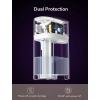 imageJISULIFE Small Desk Humidifier 1L Cool Mist Air Humidifier for Baby Bedroom Home and Office UV Ionization Lamp Water Leakproof 3 Timer Options ampamp 2 Mist Levels Whisper Quiet Auto Off  White