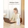 imageJISULIFE Small Desk Humidifier 1L Cool Mist Air Humidifier for Baby Bedroom Home and Office UV Ionization Lamp Water Leakproof 3 Timer Options ampamp 2 Mist Levels Whisper Quiet Auto Off  White