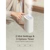 imageJISULIFE Small Desk Humidifier 1L Cool Mist Air Humidifier for Baby Bedroom Home and Office UV Ionization Lamp Water Leakproof 3 Timer Options ampamp 2 Mist Levels Whisper Quiet Auto Off  White