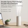 imageJISULIFE Small Humidifier 500ml Portable Mini Humidifier Personal Cool Mist Humidifiers for Bedroom Quiet Dual Mist Ports Auto ShutOff Gifts for Men Women Mom Dad White