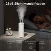 imageJISULIFE Small Humidifier 500ml Portable Mini Humidifier Personal Cool Mist Humidifiers for Bedroom Quiet Dual Mist Ports Auto ShutOff Gifts for Men Women Mom Dad White