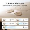 imageJISULIFE Stroller Fan Baby Large Safe Bladeless for Crib Desk Portable Battery Rechargeable Cooling Fan with Air Turbo Tech Night Light FoodGrade Gift for MomDadFriend  BrownBrown