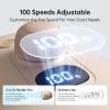 imageJISULIFE Stroller Fan Baby Large Safe Bladeless for Crib Desk Portable Battery Rechargeable Cooling Fan with Air Turbo Tech Night Light FoodGrade Gift for MomDadFriend  BrownBrown